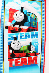 湯瑪士小火車湯瑪斯和他的朋友布料絎縫珍品面板 24 英寸 x 44 英寸